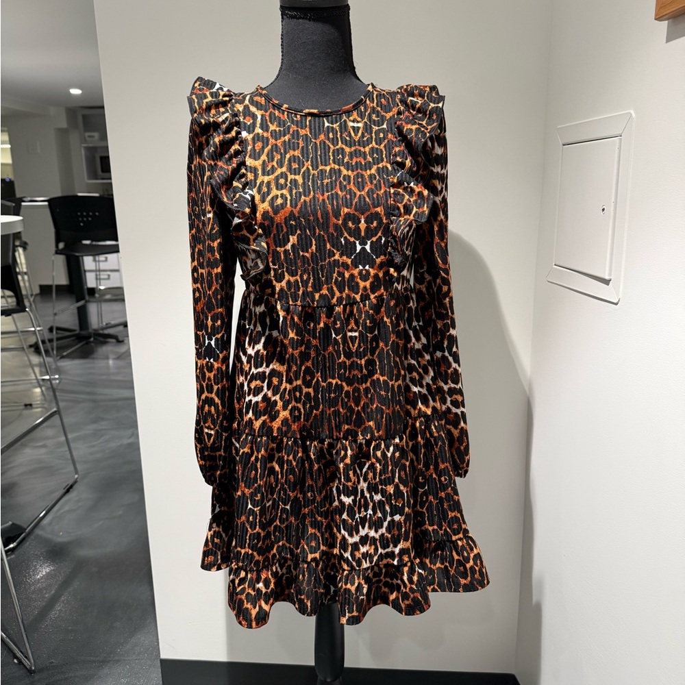 Revolve Leopard Mini Dress - Picture 2 of 2